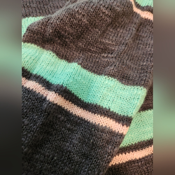 Light Summer Sweater Mint/Pink/Grey Size L - Picture 5 of 5
